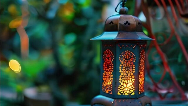 Beautiful greeting card with holiday composition for celebrate Ramadan