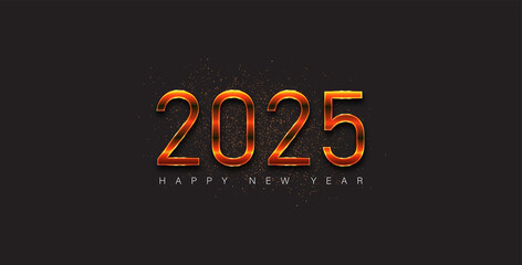A vibrant and stunning design celebrating the New Year 2025