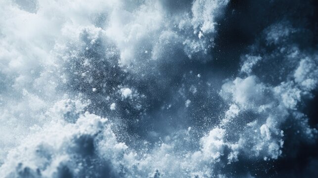 Fine powdered titanium dioxide highlighting its industrial applications, featured in a cloud-like formation against a subtle gradient background.