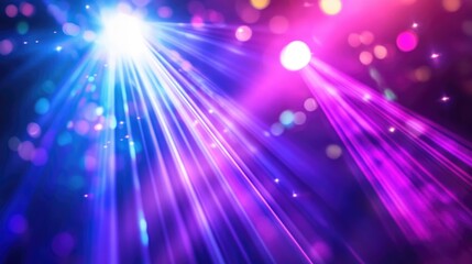 Dynamic laser beams in vibrant colors create an electrifying atmosphere at a concert, captivating the audience with stunning light displays.