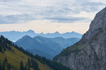 vue de montagne en haute-savoie