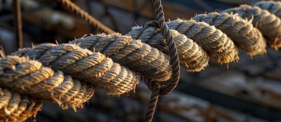 Ropes on the sailboat