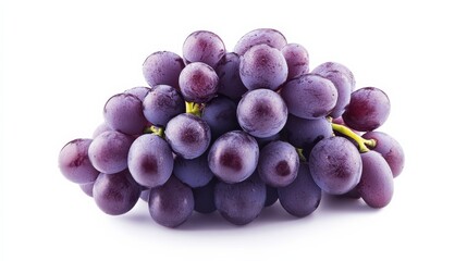 Fototapeta premium A cluster of plump, purple grapes ready for harvest, Their dusky skins hinting at their luscious sweetness