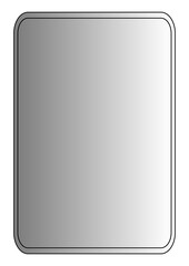 シルバーの四角い金属風フレーム背景