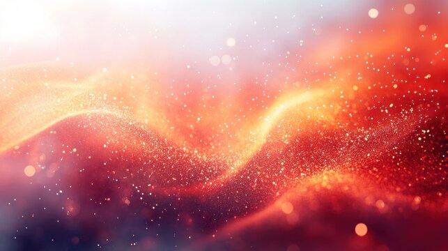 A bright red-orange flame with tiny sparks flying out of it, amidst a white background. Gives a warm and captivating feeling.