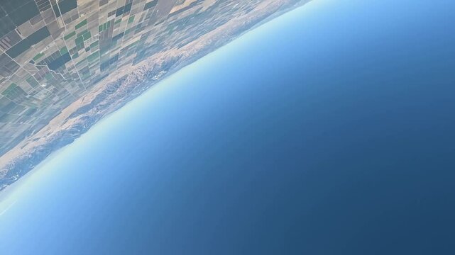 Skydiving. Jumping out of a plane from altitude. First person video.