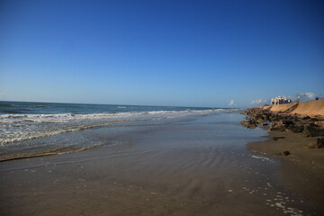 shoreline at Galveston, Texas