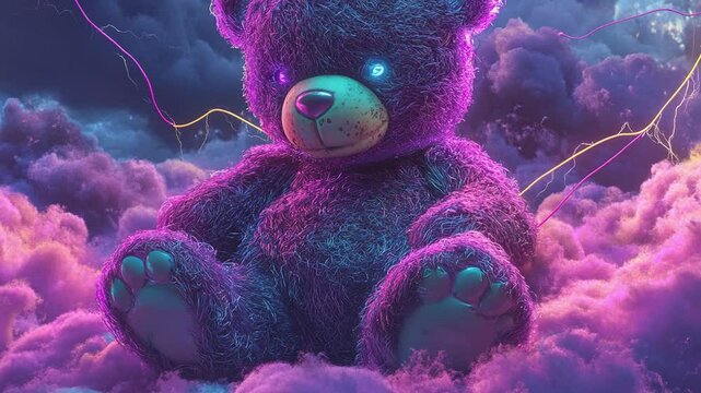 scary teddy bear hallowen