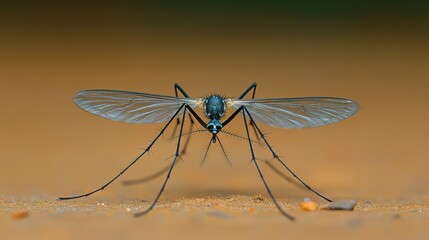 Macro Photography of a Mosquito