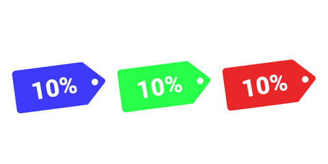 Sales badges vectors icon set