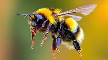 Bumble Bee in Flight.