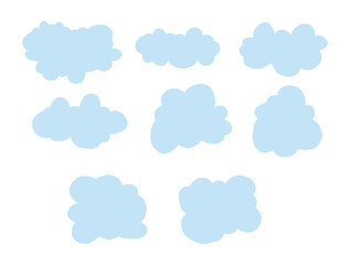 Fototapeta premium Handdrawn Minimalist Cloud Text Box