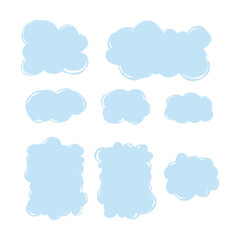 Handdrawn Various Cloud Text Box