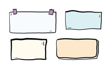 Handdrawn Blank Text Box Frame