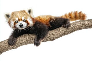 Fototapeta premium Red Panda on Branch.