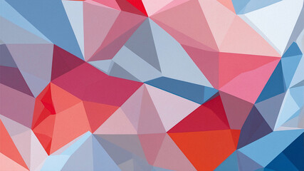 Obraz premium Abstract pattern with colorful polygons in various shapes and sizes