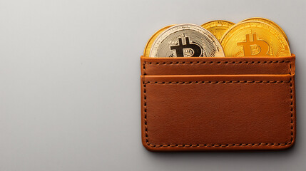 virtual wallet displaying various cryptocurrencies and coins