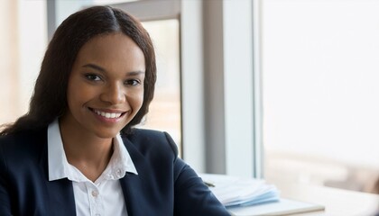 Happy young business woman bank manager handshaking client at meeting. Smiling female hr hiring recruit at job interview, insurance agent, lawyer making contract deal at work with business