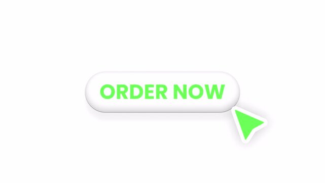 order now button with a green arrow cursor is ideal for website and ecommerce design projects. Web design projects benefit from the green arrow cursor.
