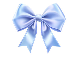 Elegant light blue bow with satin finish for gifts