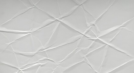 Fototapeta premium Abstract white crumpled and creased recycle paper texture background