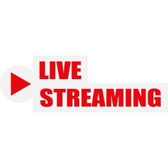 Obraz premium Live Streaming Sign
