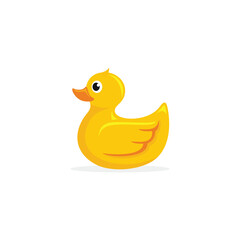 Rubber duck logo template vector illustration