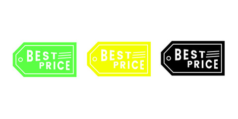 Sales badges vectors icon set