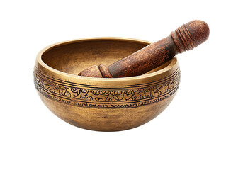 Tibetan Singing Bowl isolated on transparent background