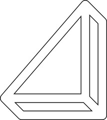 Set of geometric linear icons