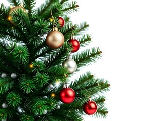 Christmas, tree, artificial, small, ornaments, mini, holiday, festive, decoration, isolated, background, white, seasonal, celebration, winter, miniature, decor, cheerful, traditional, cozy, joyful