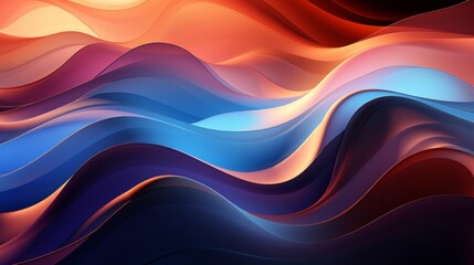 A colorful wave with blue, red, and purple colors