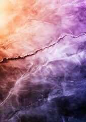 Phone Wallpaper Cracked Marble Texture with Purple and Orange Gradient