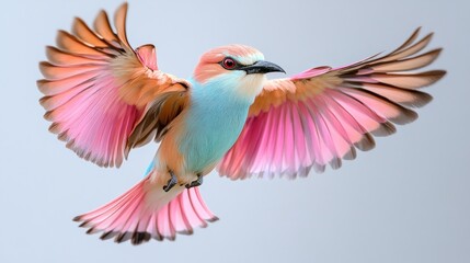 Obraz premium A Colorful Bird in Flight