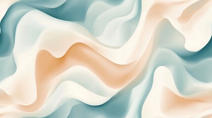 Obraz premium Seamless abstract pattern of soft liquid color waves ideal for textile design and modern decor