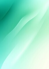 Obraz premium Phone Wallpaper Abstract Mint Gradient with Flowing Curves