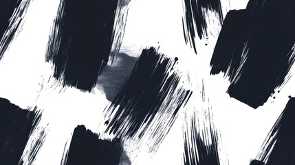 Seamless tie dye pattern featuring black ink brush strokes on a white background ideal for textile design and creative projects