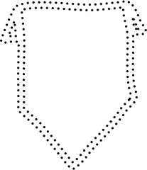 Tags and labels dotted line for sale, discount, price