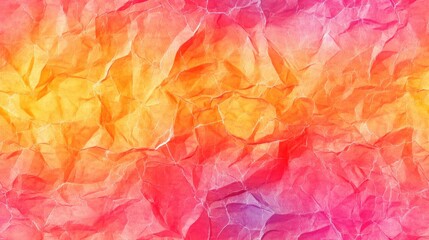 Fototapeta premium Vibrant summer watercolor seamless pattern with wrinkled paper texture ideal for creative designs and artistic wallpapers abstract trendy contemporary art