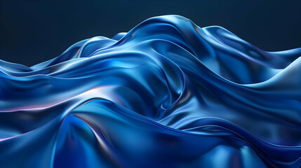 Obraz premium Blue Abstract Background, 3D Rendered