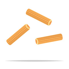 Wooden dowel pins vector isolated illustration