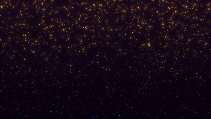 Golden blue sparkle abstract background