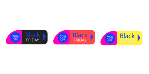 Sales badges vectors icon set