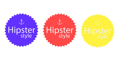 Sales badges vectors icon set