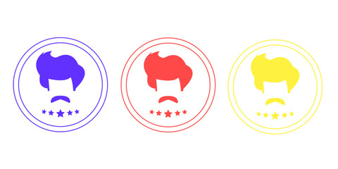 Sales badges vectors icon set