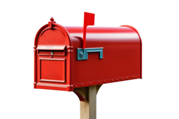Mailbox isolated, transparent background