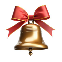 Christmas bells isolated, transparent background
