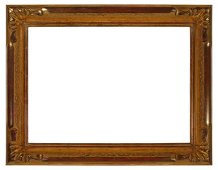 
Wooden frame with patterns in a modern style on a transparent background, in PNG format.
