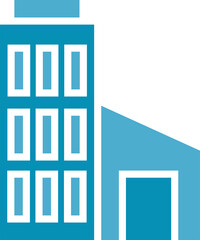 Office Building Glyph Icon