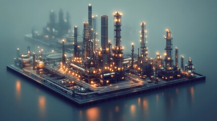 Fototapeta premium oil refinery plant picture